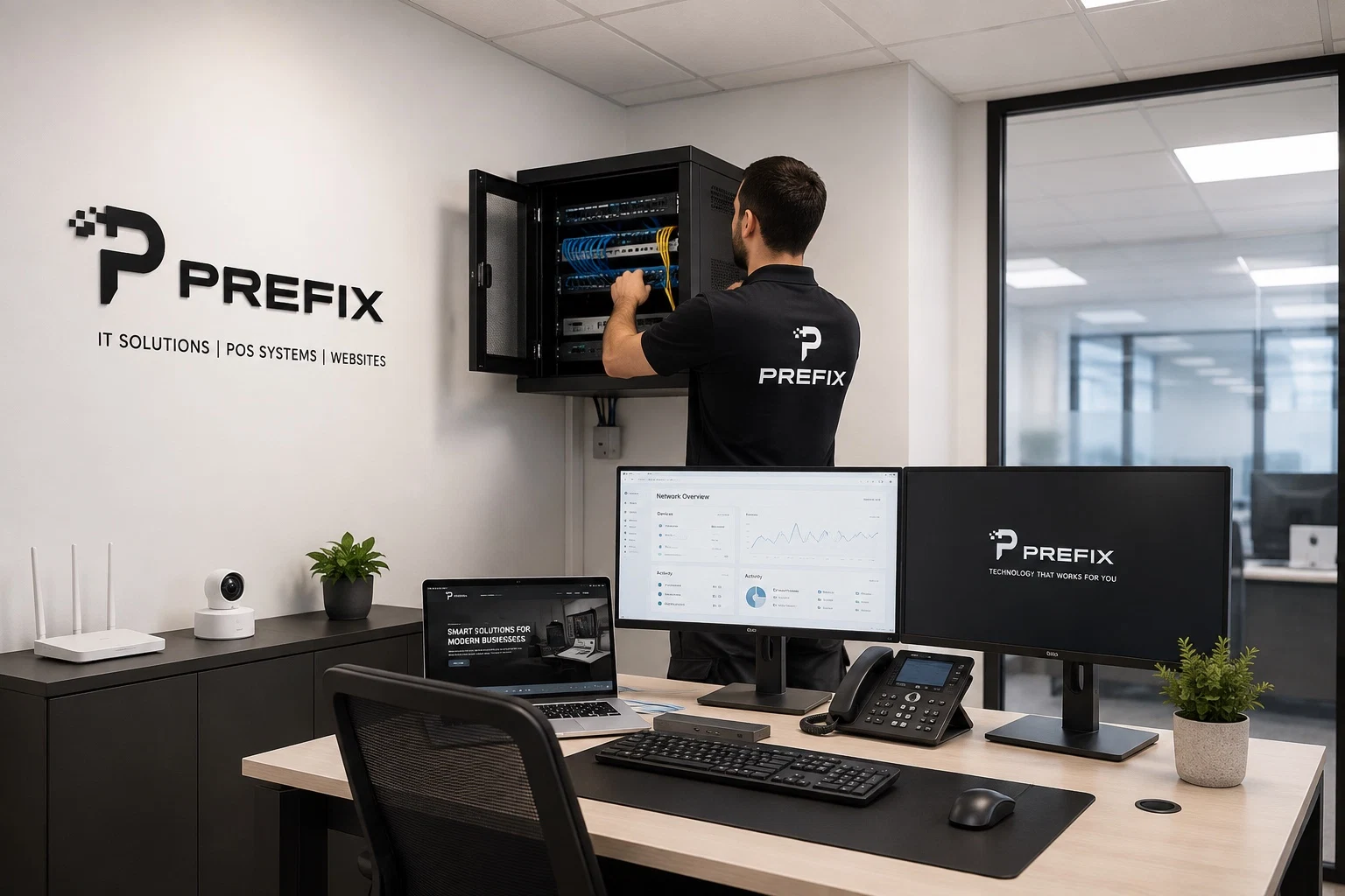 Professional office installation